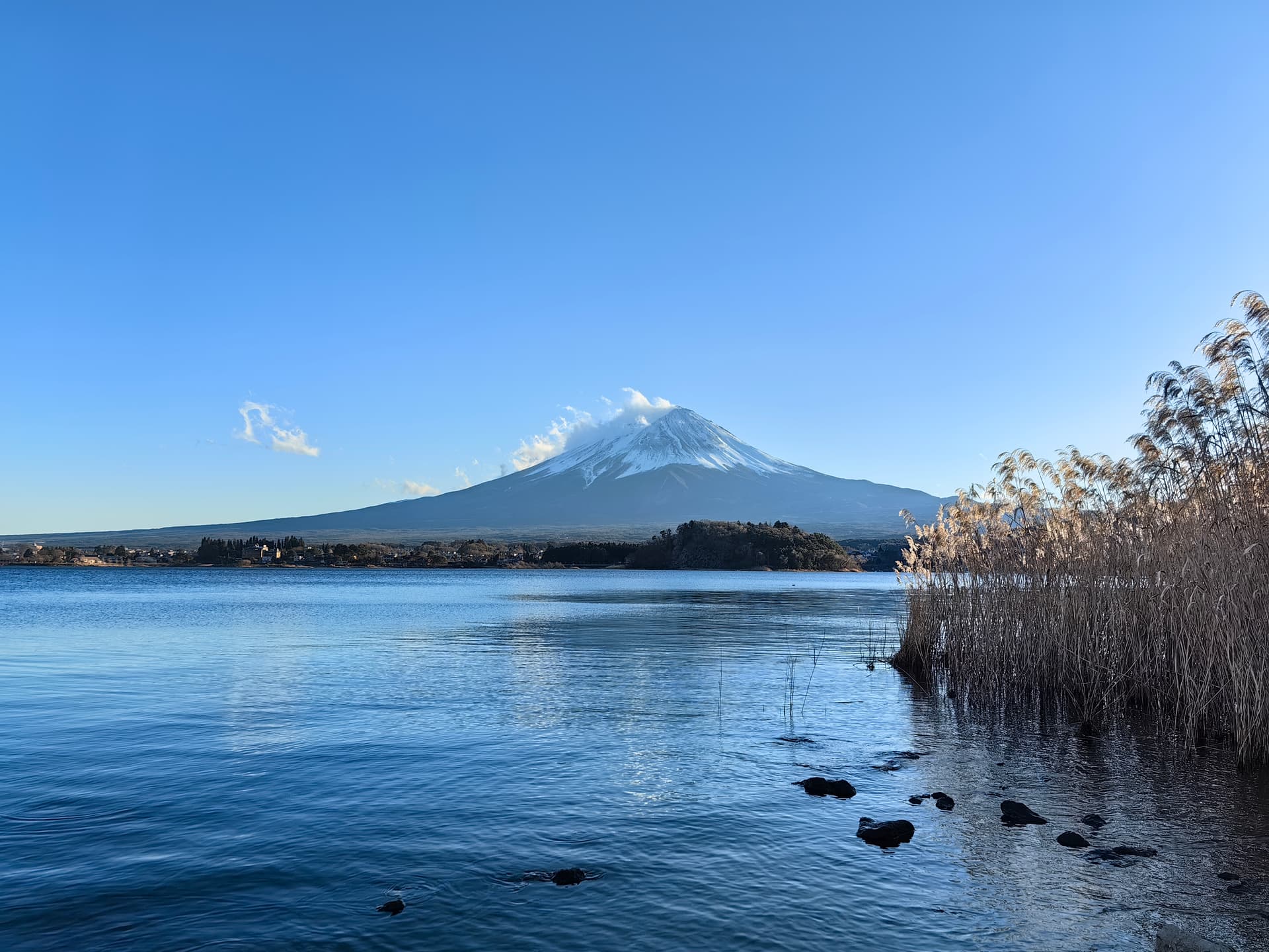 Lake Kawaguchi and Mount Fuji