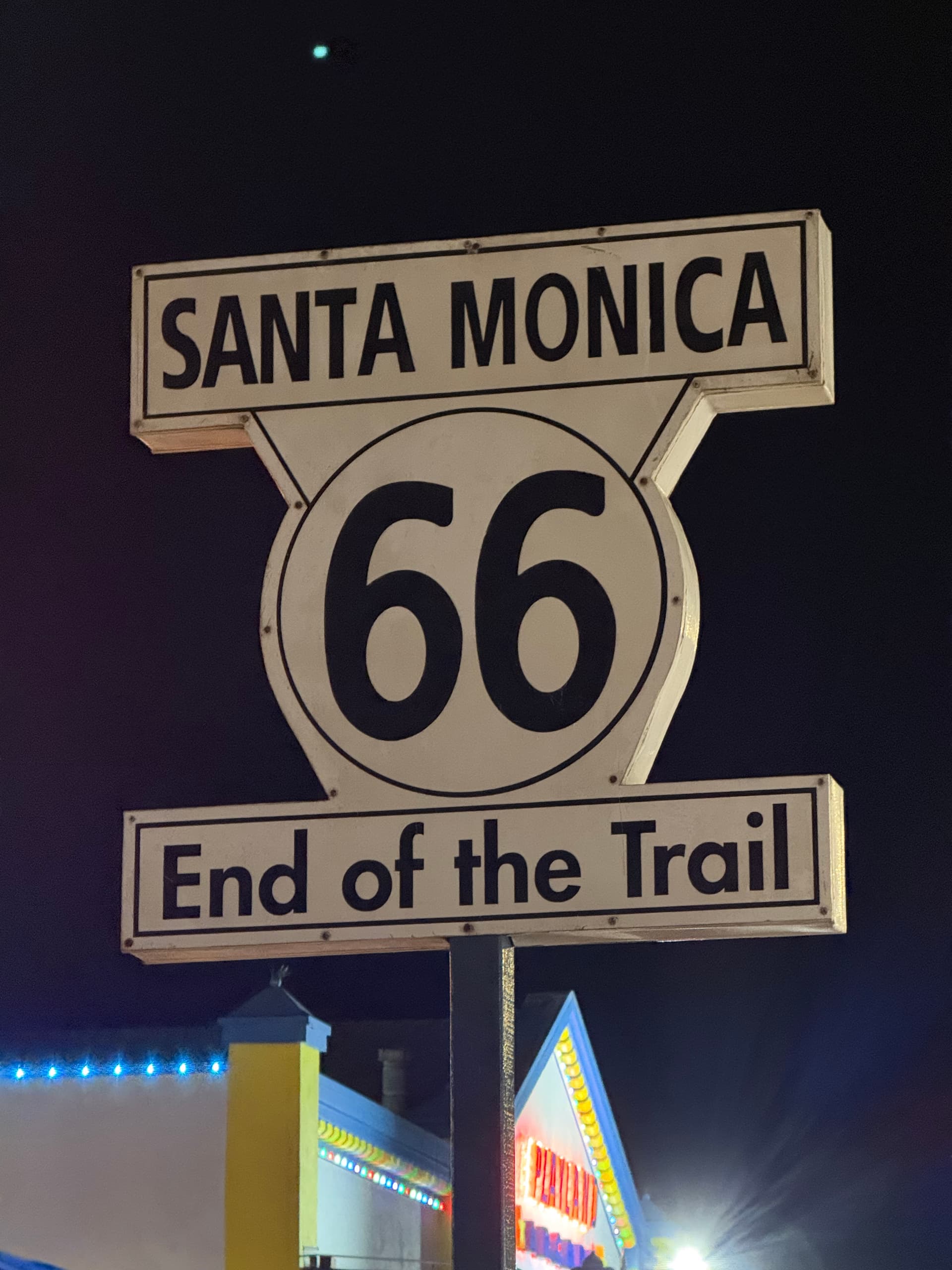Santa Monica Route 66 sign