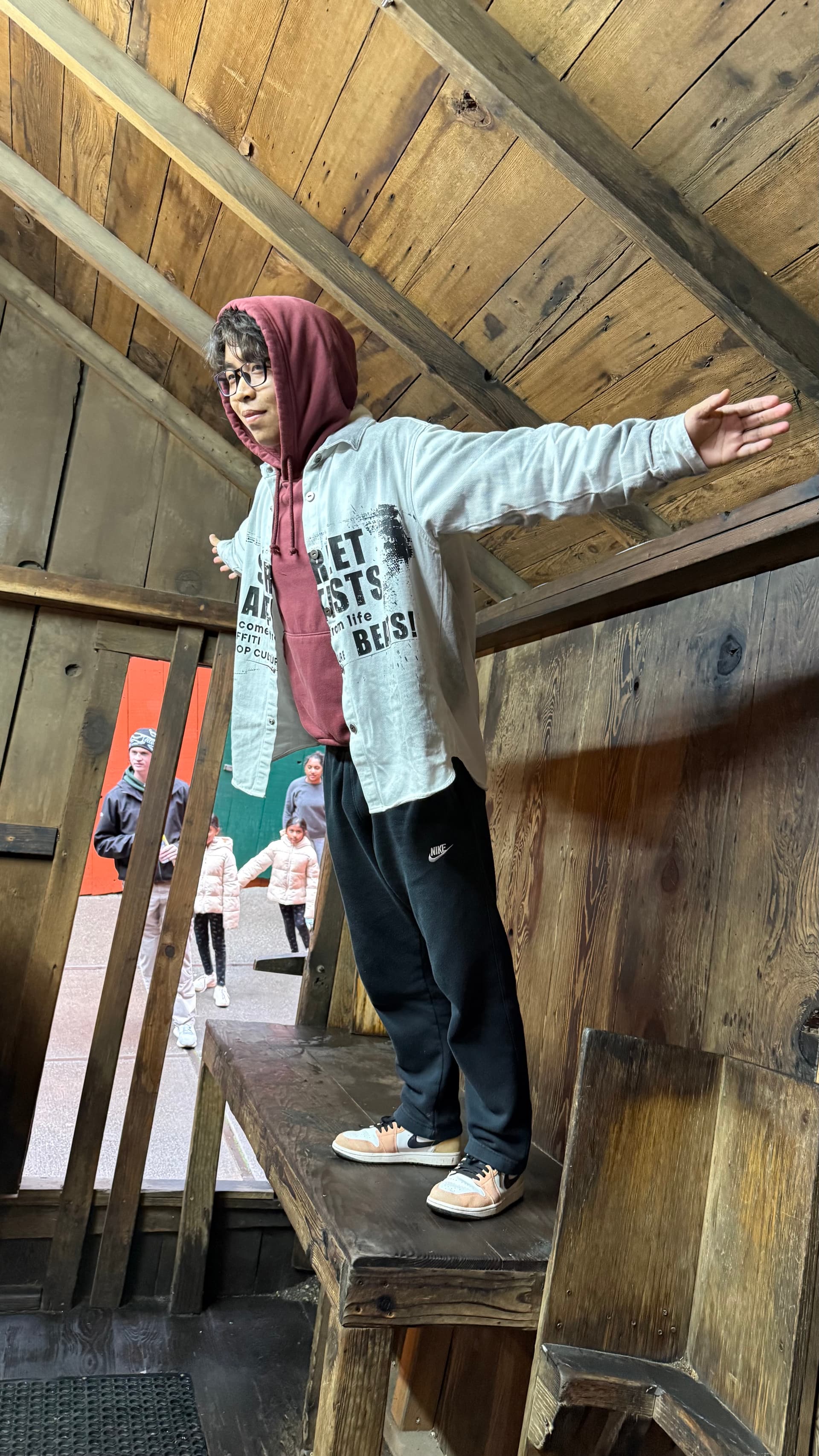 Wooden lookout tower